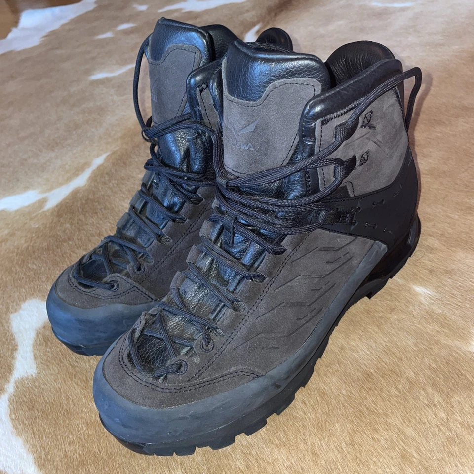 Salewa Mountain Trooper Boots Men’s Size 12 US  Silent Stealth Hunter Boots - Image 1 of 4