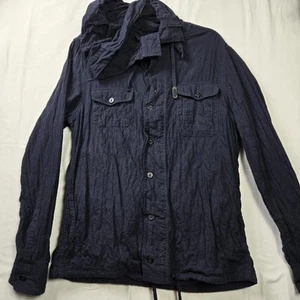 Allsaints Spitalfields RARE Men's XL Blue Lightweight JACKET With Game Pockets  - Picture 1 of 7