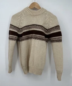 EXCELENTE SUÉTER PESCADOR LANA PURA GRUESO EXTRAÍBLE SUÉTER TALLA 14/16 ver fotos - Imagen 1 de 7