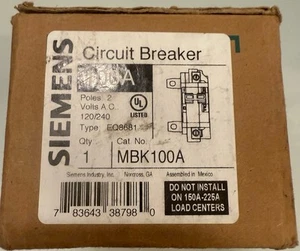 Siemens MBK225A 225-Amp Hauptschutzschalter für Lastzentren vom ultimativen Typ - Bild 1 von 12