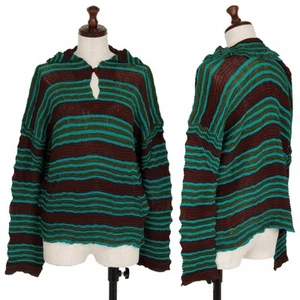 ISSEY MIYAKE Stripe Pleats T Shirt Size M(K-116021) - Picture 1 of 12