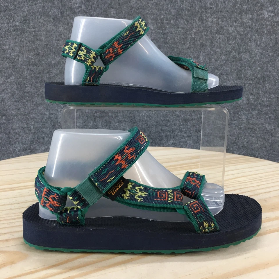Sandalias Teva Juveniles 3 Originales Universales Senderismo Verde Confort Parte Superior Baja SN 1116656C Foto 1 de 4