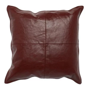 Genuine Leather Pillow Cover Case for Lumbar Throw Couch Pillows - Farmhouse ... - Picture 1 of 2