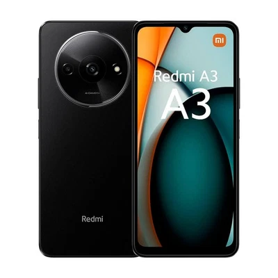 SMARTPHONE DUAL SIM 4G ANDROID REDMI A3 3GB RAM 64GB MEMORIA NERO MIDNIGHT DISPL - Immagine 1 di 4