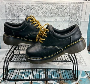 De Colección Dr Martens Cuero Oxfords Grueso Años 90 Mujer Reino Unido 7/Estados Unidos 9 Hecho en Inglaterra 9846 - Imagen 1 de 12