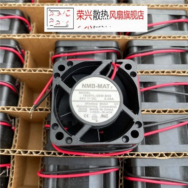 1 pezzo Nuova ventola di raffreddamento 1608VL-05W-B50 DC24V 0,09A 4020 4 CM 2 fili - Immagine 1 di 1