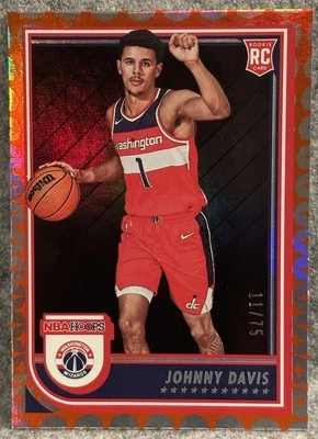 2022-23 Panini NBA Hoops Rookies Johnny Davis #240 Gravity 11/75 (RC) Wizards - Image 1 of 3