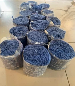 De Colección DuPont Orlon Rueda Giratoria Precortada Alfombra Hilo Azul Lote de 16 EE. UU. #715 Leer - Imagen 1 de 3