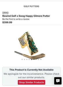 Swag Golf X Rewind Happy Gilmore 2 Hockey Stick Putter - IN HAND! - Picture 1 of 2