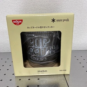Snow Peak NISSIN Cup Noodle shaped Titanium cooker SCS-070NI Camp Outdoor NEW - Picture 1 of 3