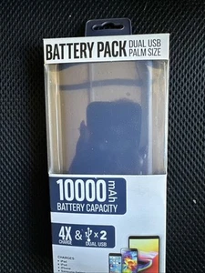 NEU AKKUPACK DUAL USB PALM GRÖSSE 10.000 MAH AKKUKAPAZITÄT - Bild 1 von 2