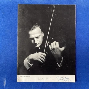 Yehudi Menuhin Souvenir Programme Royal Albert Hall - Picture 1 of 9