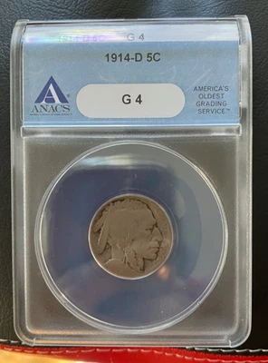 Better Date 1914-D Buffalo Nickel ANACS G 4 - Image 1 of 4