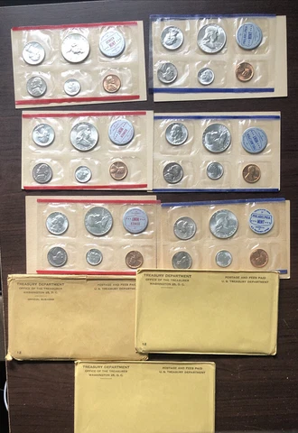 1960 P&D United States Silver Mint Set in Original Mint Packaging Cover