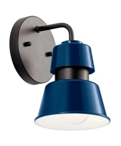 Lozano 8"H, 1-Light Catalina Blue Metal Outdoor Wall Sconce by Kichler - Picture 1 of 6