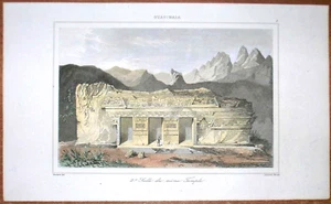 1843 Druck MITLA, OAXACA STATE, MEXICO, #3 - Bild 1 von 1