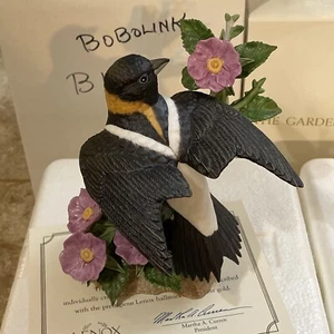 2003 Lenox Garden Bird Series BOBOLINK Figurine NEW In Box & COA L29 - Picture 1 of 16