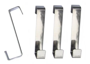 4 x Türhänger TÜRHAKEN Kleiderhaken Garderobenhaken Haken für Tür aus Metall - Bild 1 von 2