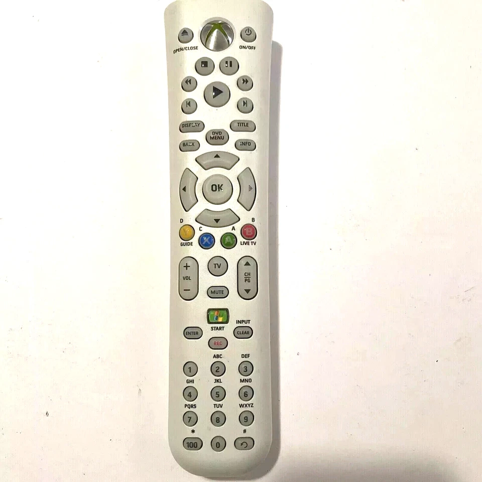 Microsoft Xbox 360 Remote Control  X801979-003 for TV/DVD/CD/Media with bateries - Image 1 of 1