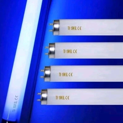 AMGOLIBI 18 Inch 15 Watt U V/A Black Light Bulb F15T8/BL Replacement 4pack