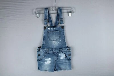 Cherokee Denim Overalls Women Small Shortalls Shorts Paint Spots *See Photos* - Image 1 of 4