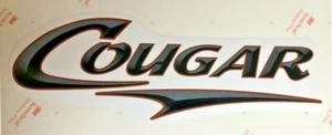 Cougar by Keystone Swoosh TRAILER DECAL Camper Sticker Emblem Set Kit Blk Copper - Bild 1 von 1