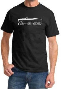 1966 Chevelle SS Convertible Classic Outline Design Tshirt NEW - Picture 1 of 13