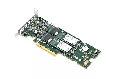 Dell Boss 2x M.2 Boss SSD PCIe Adapter W/2x 240GB SSD Dll P/N: 072WKY 0919J9 - Image 1 of 4