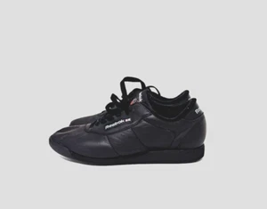 REEBOK CLASSIC BLACK SNEAKERS WOMEN'S 9 very Good pre-owned condition - Picture 1 of 7