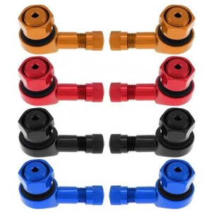 2 vástagos de válvula de neumático de motocicleta de 90 grados aptos para Honda Kawasaki Suzuki - Imagen 1 de 12