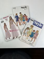 3 Vintage UNCUT Patterns For Children’s Clothes  VOGUE(‘98) STYLE (‘78, ‘83)