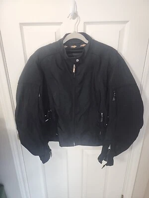 Power Trip Women's Protective Motorcycle Black Jacket XL - Image 1 of 4