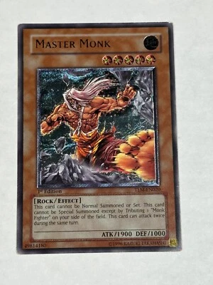 YUGIOH! EURO PRINT Master Monk TLM-EN020 Ultimate Rare 1st Edition LP - Image 1 of 2