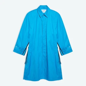 BALENCIAGA Carcoat Cotton Trench Coat in Light Blue Size FR 36 - Picture 1 of 10