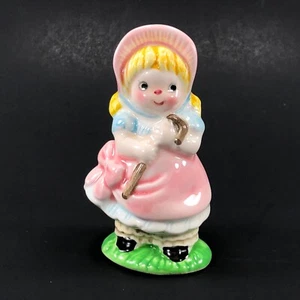 Vintage Korea Josef Originals Little Bo Peep EINZELNER Shaker Figur rosa Kunststoff Kork - Bild 1 von 9