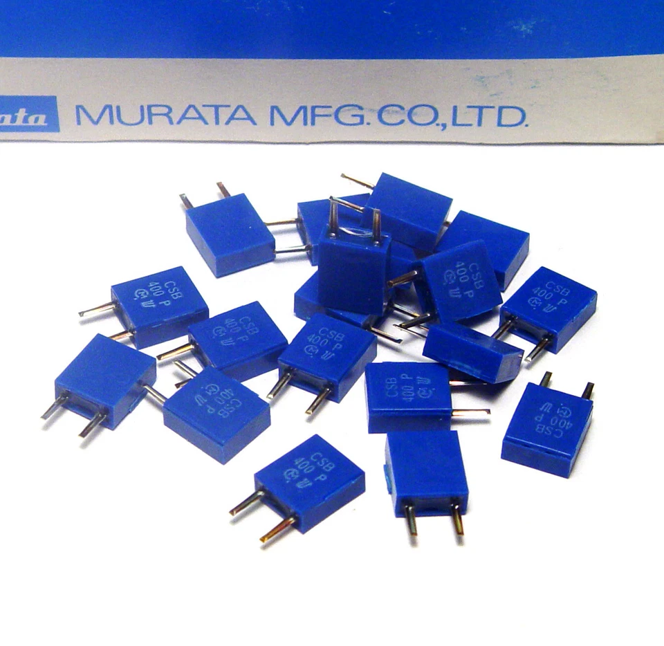20x Keramik-Filter / Resonator Murata Typ CSB 400 P / CS B400 P, 400 kHz - Bild 1 von 1