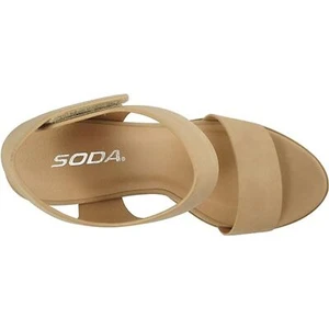 Soda Topshoeave Wait Womens Open Toe Chunky High Heel Dress Sandals - Picture 1 of 3