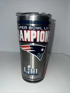 Barely Used! Stainless Steel Tumbler - New England Patriots NFL - Picture 1 of 6
