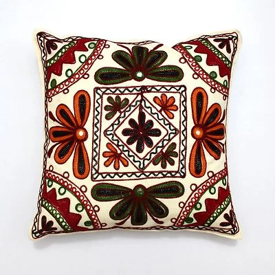 Suzani Handmade Home Decor Ethnic Hippie Pillow Shams Couch Cushion Cover Case t - Image 1 of 4