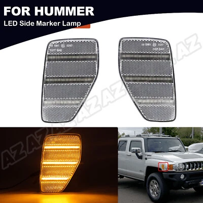 LED Side Marker Lights Turn Signal Lamp For Hummer H3 2006-2010 H3T 2009-2010 Foto 1 de 4