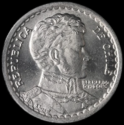 Chile - 1 Peso - 1958 - Image 1 of 3