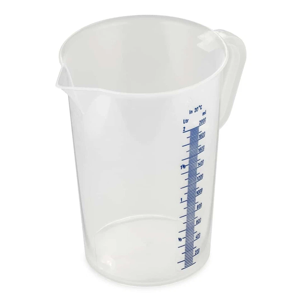 Caraffa Graduata Trasparente in Plastica 2 lt con Impugnatura - Thermohauser - Immagine 1 di 1