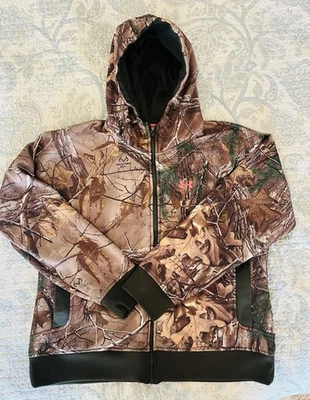 Chaqueta con Capucha Under Armour RealTree Camuflaje Forrada de Vellón Cremallera Completa - Mujer XL Foto 1 de 4