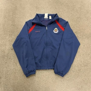 Chaqueta De Colección Y2K Reebok Chivas Guadalajara Club de Fútbol Cremallera Completa Para Hombre Talla Pequeña - Imagen 1 de 7