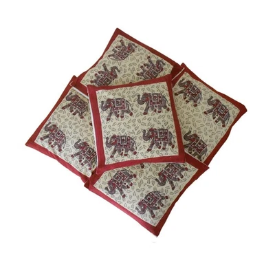 Cushion Covers Indian Pillow Case Block Print Handmade Decor - Image 1 of 4