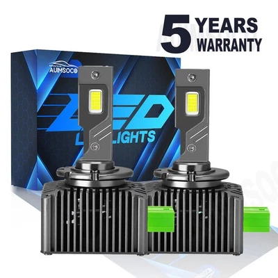 For Mercedes-Benz E350 E550 E63 AMG 2008-2012 D3S D3R LED Headlight Bulbs Kit 2x - Image 1 of 4