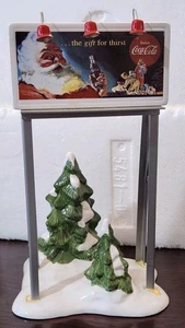 DEPT 56 Coca-Cola "Billboard" Accessory 5481-0 Ceramic & Metal Snow Village 1994 - Bild 1 von 10