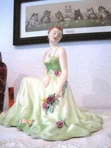 Dame Frau in Pose Royal Dux Elly Strobach Strohbach Deutsches Reich Böhmen 1940 - Bild 1 von 17