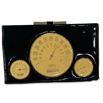 Bolso sin asas Kate Spade raro velocímetro Milo coleccionable charol Foto 1 de 4