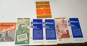 Antiguo folleto de SANTA FE 1939 en miniatura Baltimore Ohio Canadian National RR de colección - Imagen 1 de 10